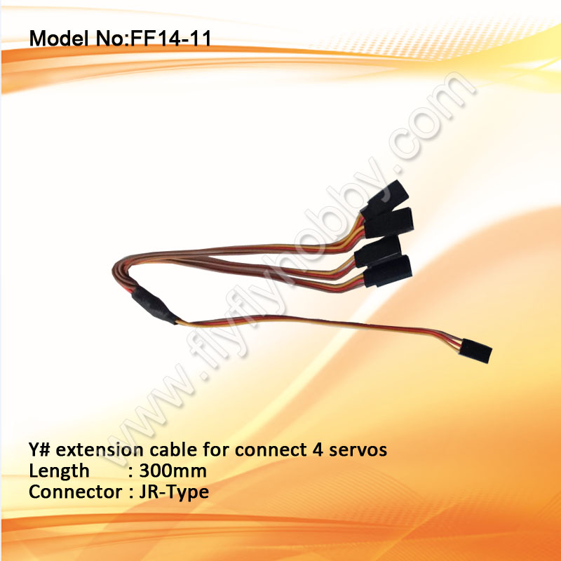 Y# extension cable for connect 4 servos