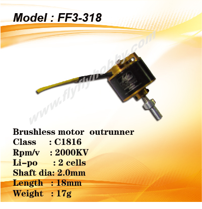 Brushless motor for Fournier RF-4D/PC9/T28