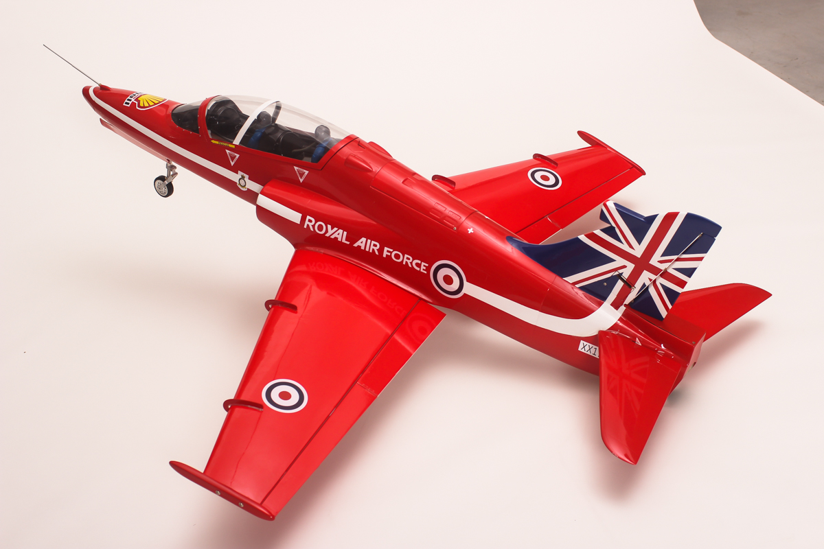 UK Flag Bae Hawk Wood+carbon wing/epoxy fuselage Kit